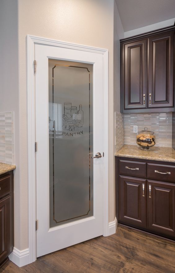 Frosted Glass Design Kitchen Pantry